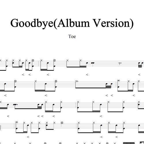 鼓谱*Toe_Goodbye(Album Version).asp